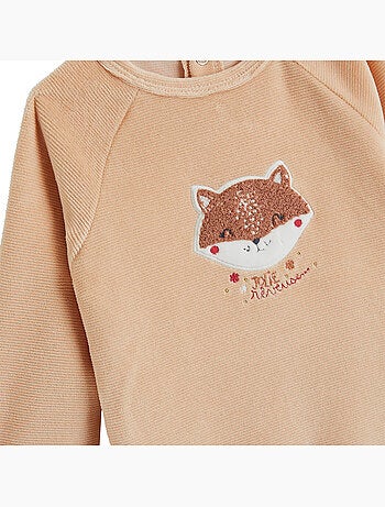 Pyjama bébé en velours petite rêveuse