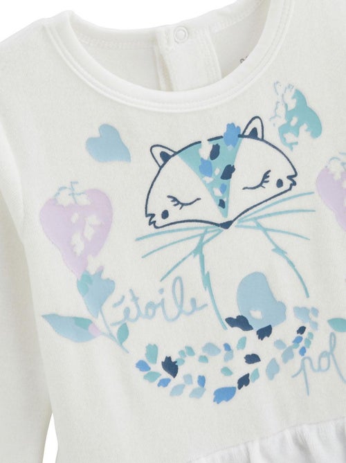 Pyjama bébé en velours Polarmoon - Kiabi