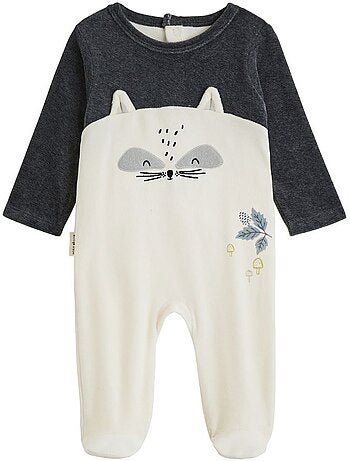 Pyjama bébé en velours québec