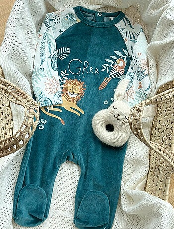 Pyjama bébé en velours Roméo