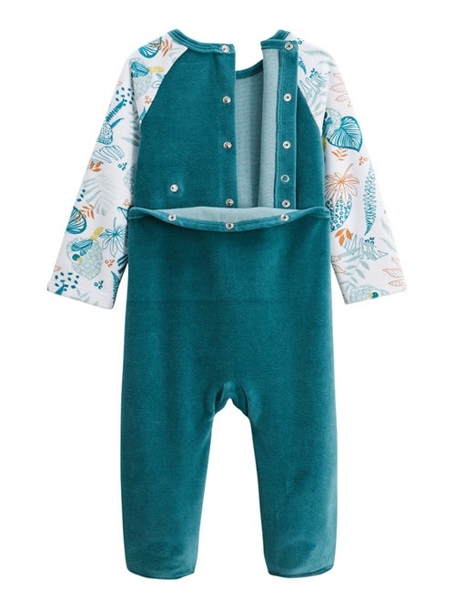 Pyjama bébé en velours Roméo - Kiabi