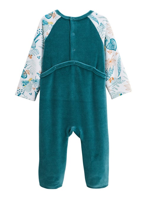 Pyjama bébé en velours Roméo - Kiabi