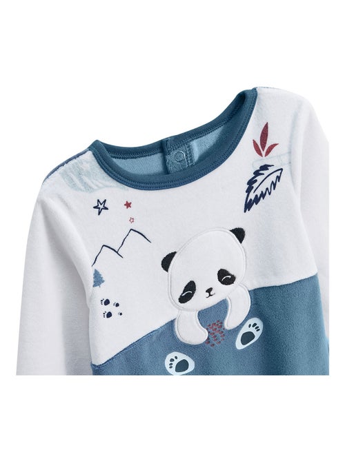 Pyjama bébé en velours Tao - Kiabi