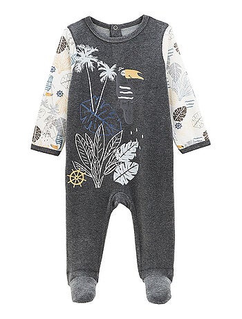 Pyjama bébé en velours Touctouc