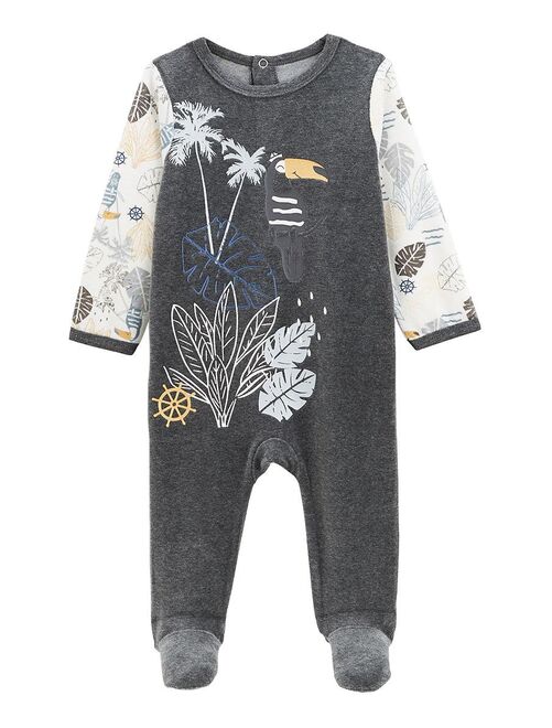 Pyjama bébé en velours Touctouc - Kiabi