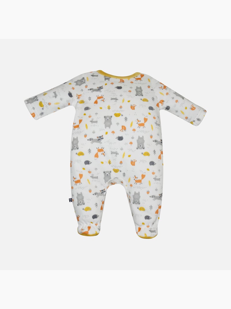 PYJAMA BEBE FALCO VELOURS RASE Jaune - Kiabi