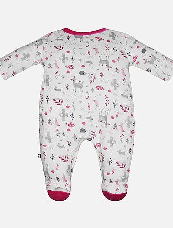 PYJAMA BEBE FANCHETTE VELOURS RASE