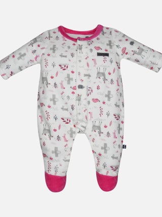 PYJAMA BEBE FANCHETTE VELOURS RASE