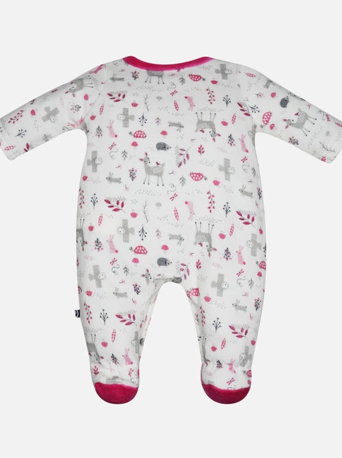 PYJAMA BEBE FANCHETTE VELOURS RASE - Kiabi