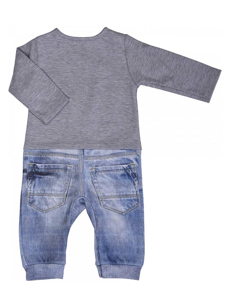 Pyjama bébé garçon , LOUP Gris - Kiabi
