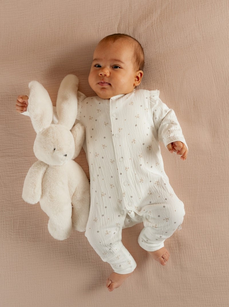 Pyjama bébé, Jersey fantaisie Noukie's Blanc - Kiabi
