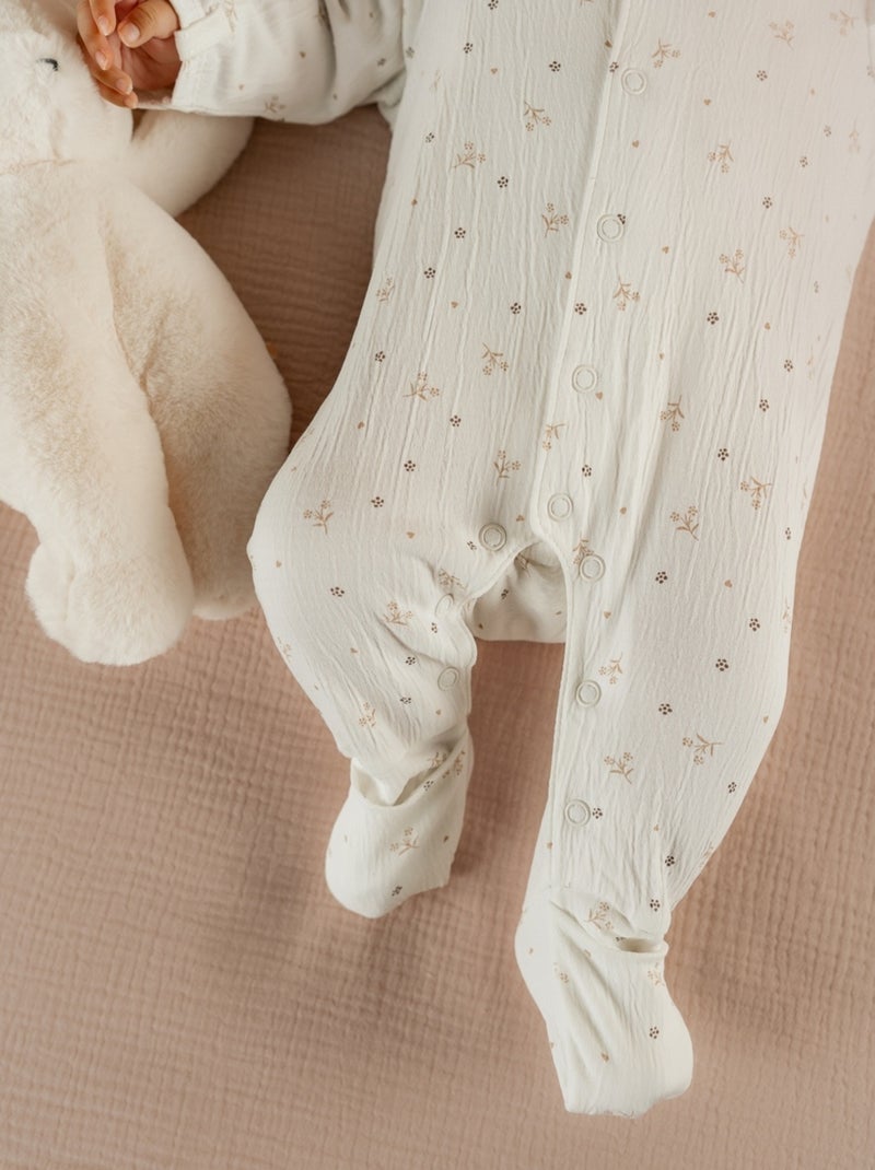 Pyjama bébé, Jersey fantaisie Noukie's Blanc - Kiabi