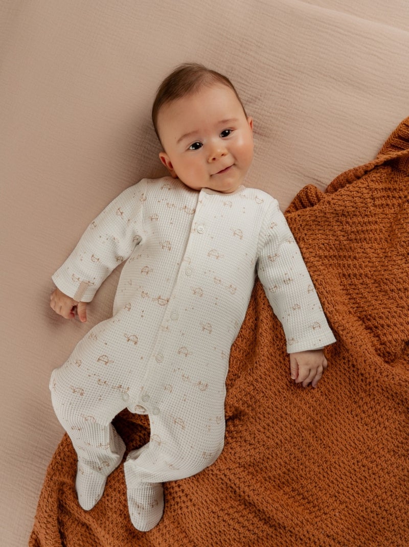 Pyjama bébé, Jersey fantaisie Noukie's Blanc - Kiabi
