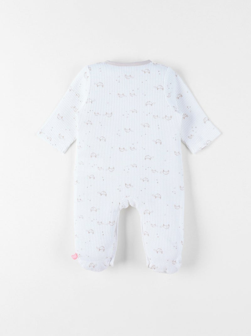 Pyjama bébé, Jersey fantaisie Noukie's Blanc - Kiabi