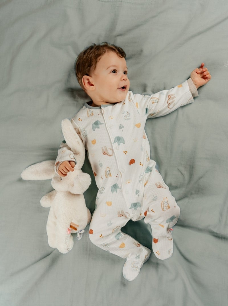 Pyjama bébé, Jersey fantaisie Noukie's Blanc - Kiabi