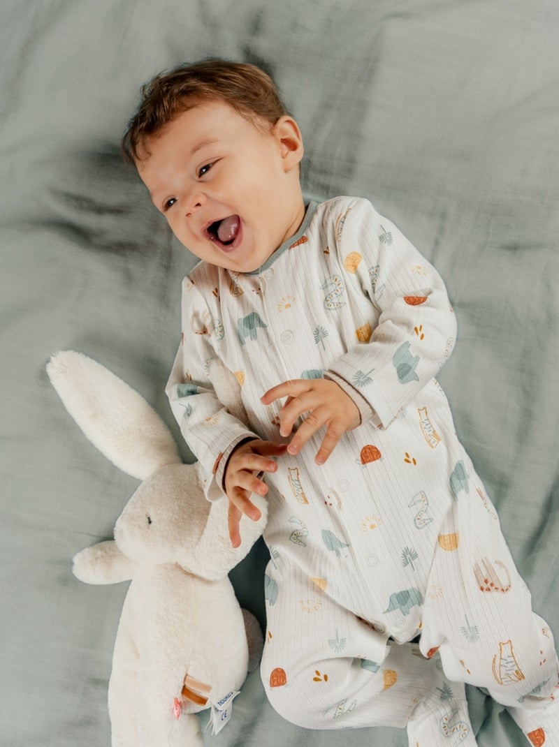 Pyjama bébé, Jersey fantaisie Noukie's Blanc - Kiabi