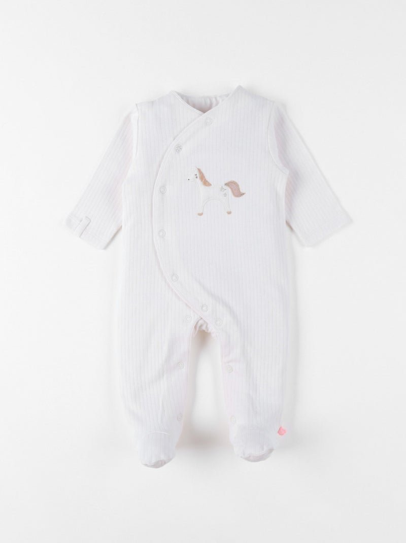 Pyjama bébé, Jersey fantaisie Noukie's Ecru - Kiabi