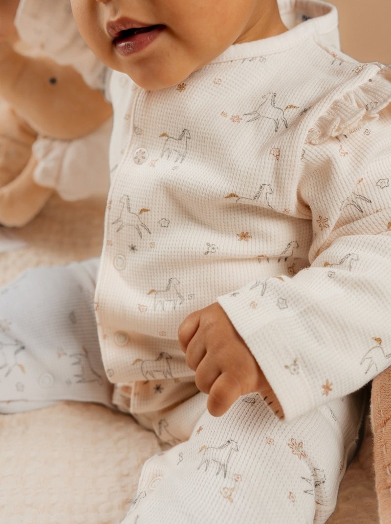 Pyjama bébé, Jersey fantaisie Noukie's Rose - Kiabi
