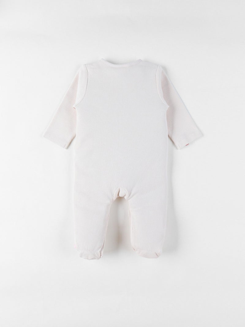 Pyjama bébé, Jersey Gaufré Noukie's Ecru - Kiabi