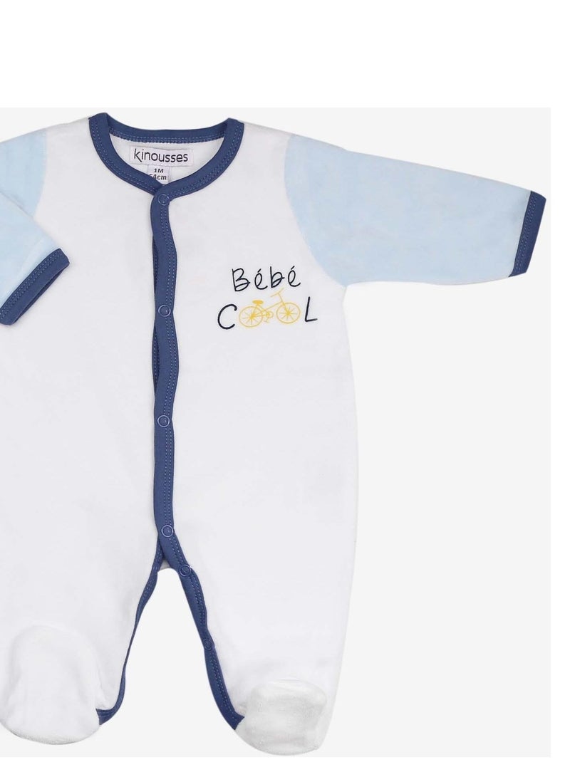 Pyjama Bébé Kinousses Bleu - Kiabi