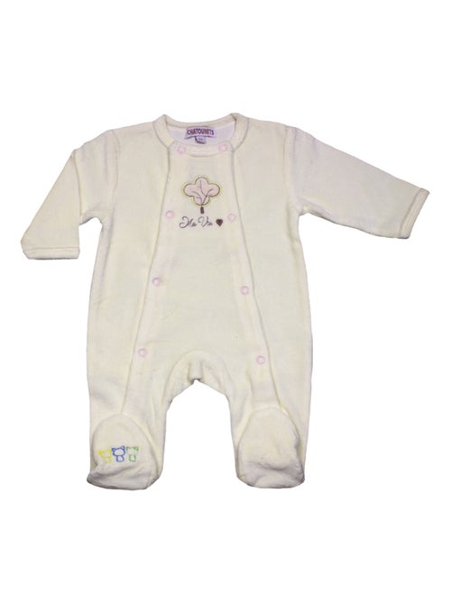 Pyjama bébé "Ma Vie" Les Chatounets - Kiabi