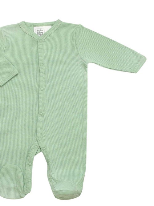 Pyjama bébé maille côtelée en coton - Kiabi