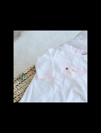 Pyjama bébé modèle Coeur