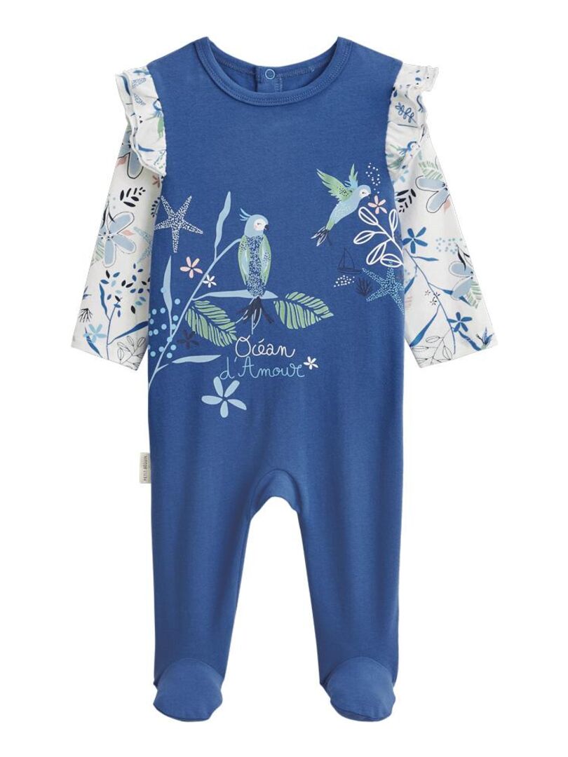 Pyjama bébé Océan d'amour Bleu - Kiabi