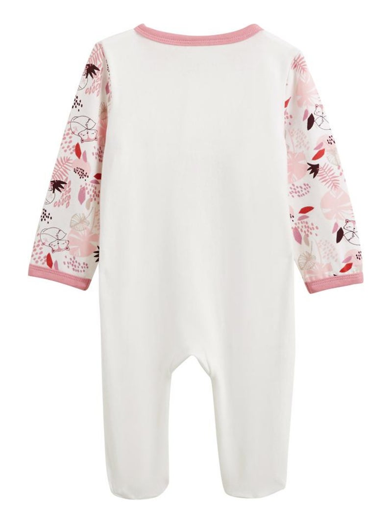 Pyjama bébé ouverture pont Machu Picchu Ecru - Kiabi