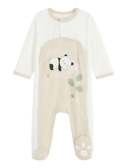 Pyjama bébé ouverture pont Mini Panda - Kiabi