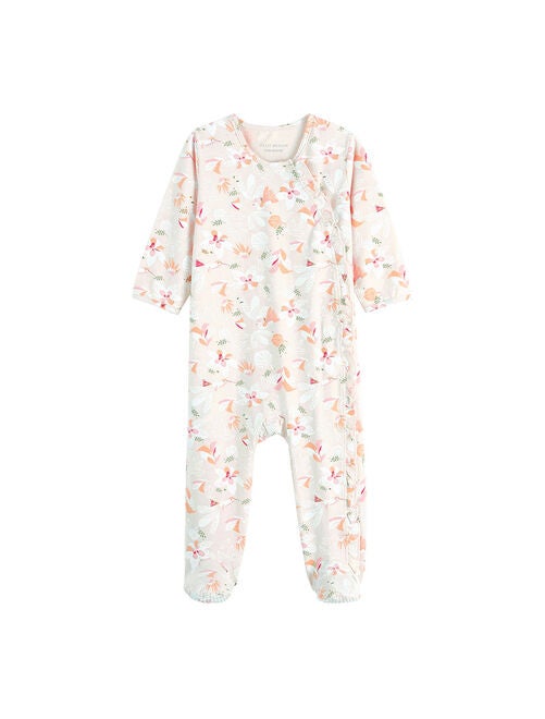 Lot De 3 Pyjamas Bébé Velours Mixte Rose - Taille 1 Mois (54 Cm) - Pieds Antidérapants - Ouverture Pression Dos - Vertbaudet