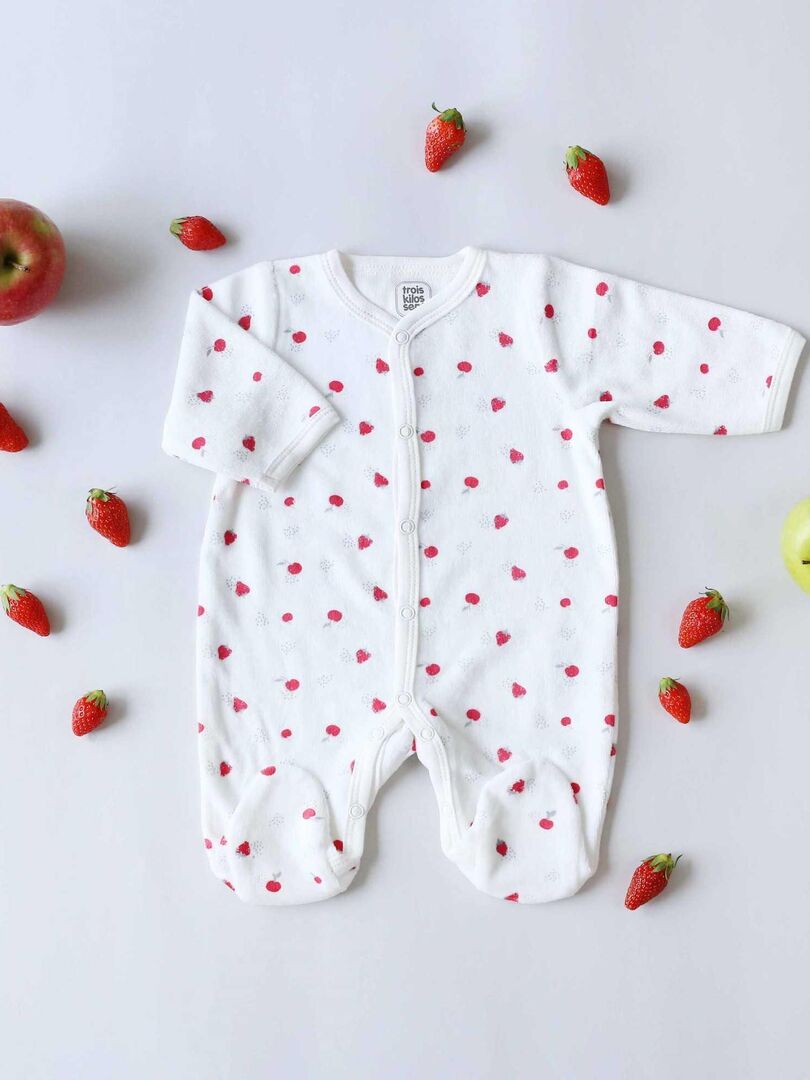 Pyjama naissance bébé Trois Kilos Sept - Blanc - Kiabi - 7.09€