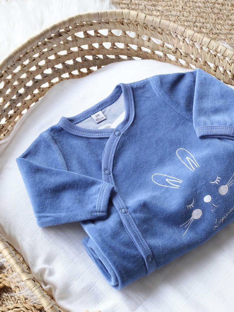 pyjama bébé bébé Trois Kilos Sept - Bleu - Kiabi - 6.49€