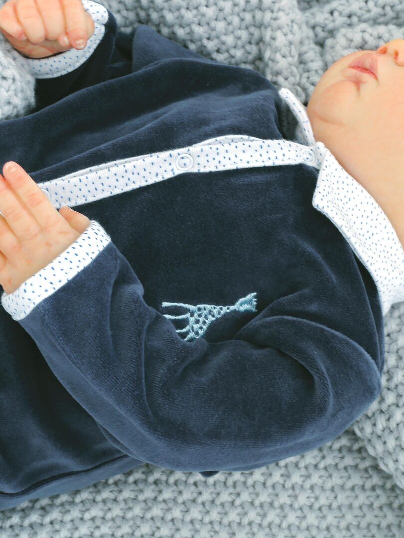 pyjama bébé bébé Trois Kilos Sept - Bleu - Kiabi - 6.49€