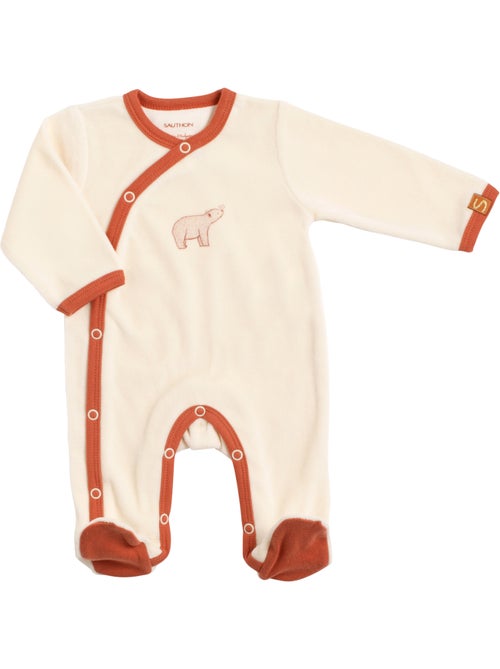 Pyjama bébé velours - SAUTHON - Kiabi