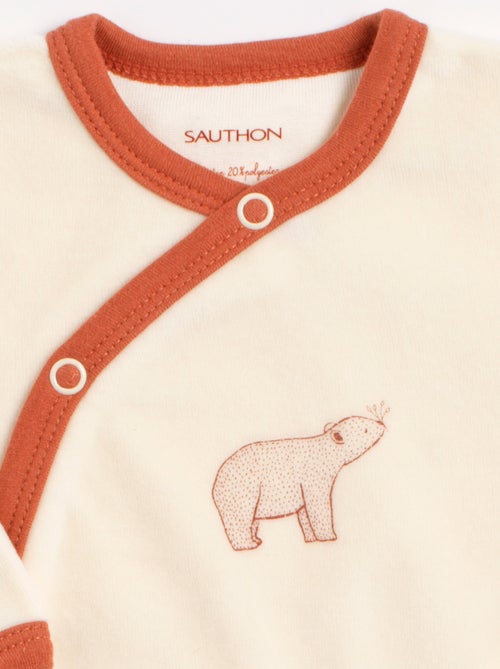 Pyjama bébé velours - SAUTHON - Kiabi