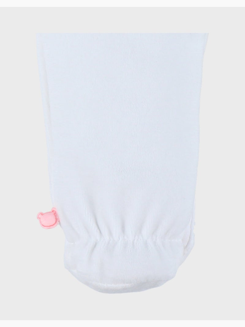 Pyjama bébé, velours brodé Noukie's Blanc - Kiabi