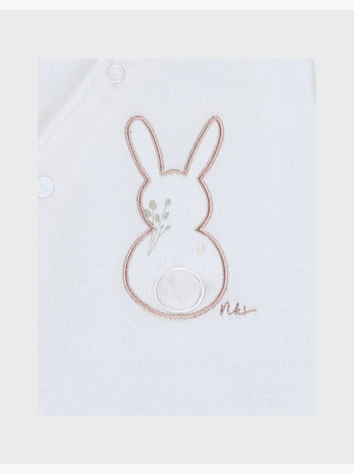 Pyjama bébé, velours brodé Noukie's - Kiabi