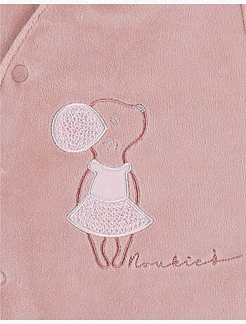 Pyjama bébé, velours brodé Noukie's