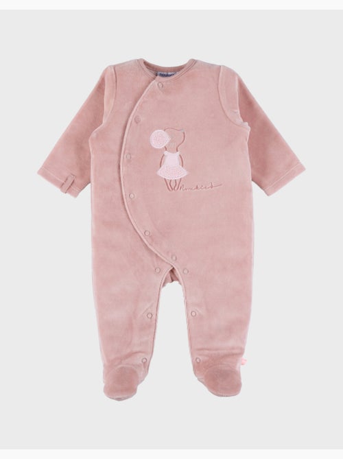 Pyjama bébé, velours brodé Noukie's - Kiabi