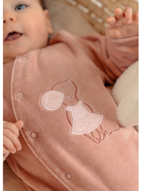 Pyjama bébé, velours brodé Noukie's - Kiabi