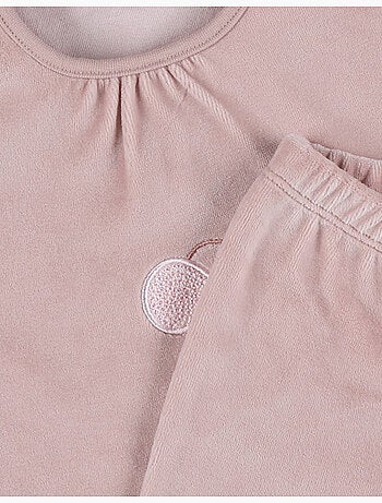 Pyjama bébé, velours brodé Noukie's