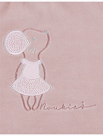 Pyjama bébé, velours brodé Noukie's