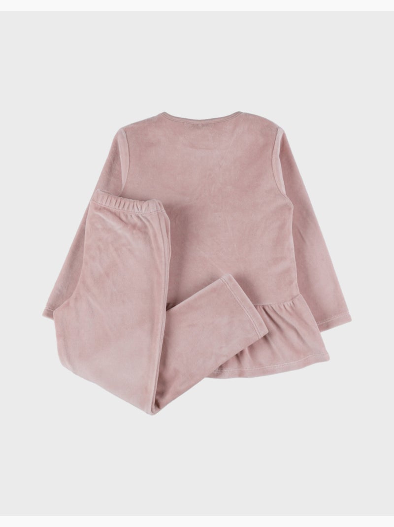 Pyjama bébé, velours brodé Noukie's Rose - Kiabi