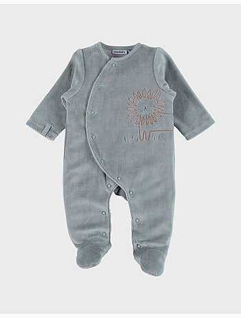 Pyjama bébé, velours brodé Noukie's