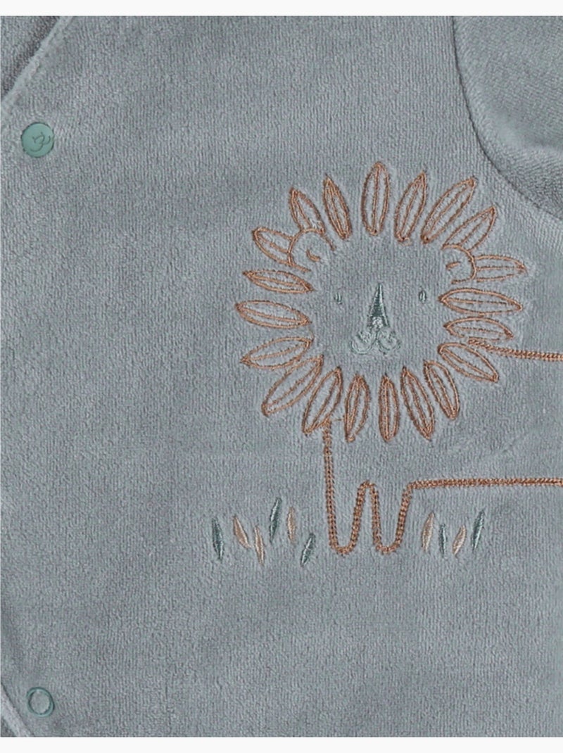 Pyjama bébé, velours brodé Noukie's Vert - Kiabi