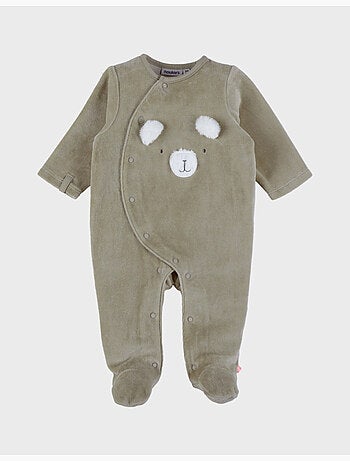 Pyjama bébé, velours brodé Noukie's