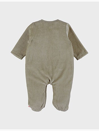 Pyjama bébé, velours brodé Noukie's