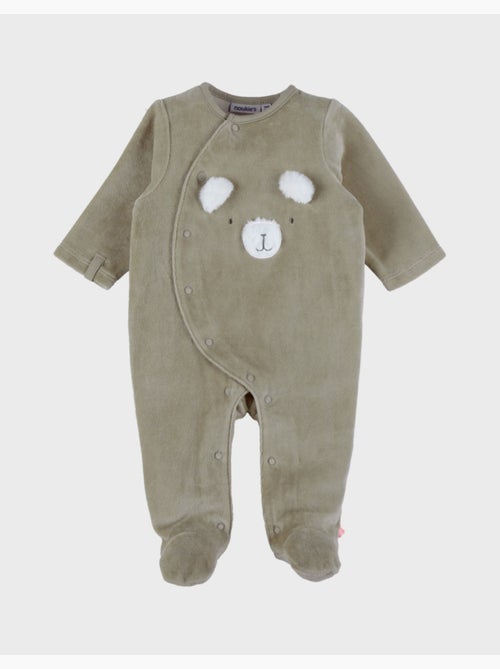 Pyjama bébé, velours brodé Noukie's - Kiabi