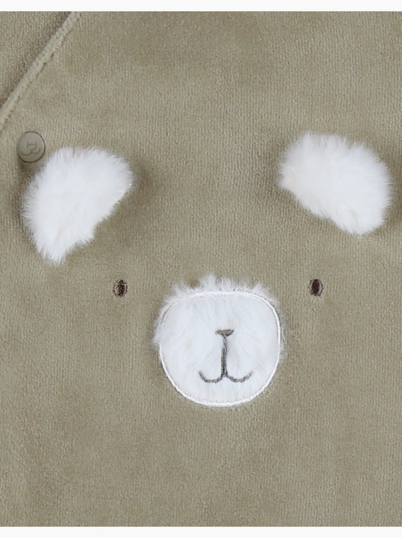 Pyjama bébé, velours brodé Noukie's Vert - Kiabi